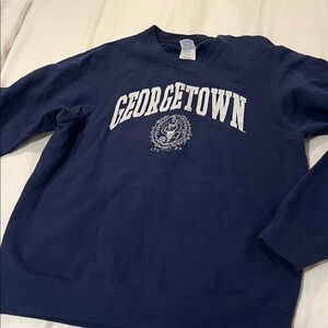 Georgetown Navy Crewneck Sweater